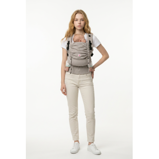 Mochila Ergonómica Minimahue Tirante en X Mesh Perla (0-24M)